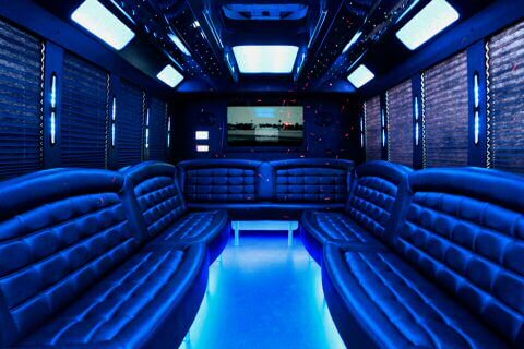 Inside A Party Bus